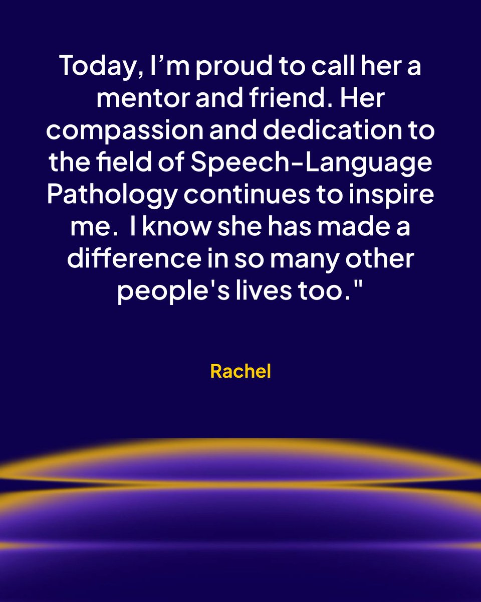 To close out #NSLHM, we'd like to send a big congratulations to Millie for winning our #SLP Nomination Contest.

Thank you to Rachel for nominating her and for sharing their incredible journey from therapist, to mentor, to friend.

#SpeechLanguagePathology #SpeechTherapy