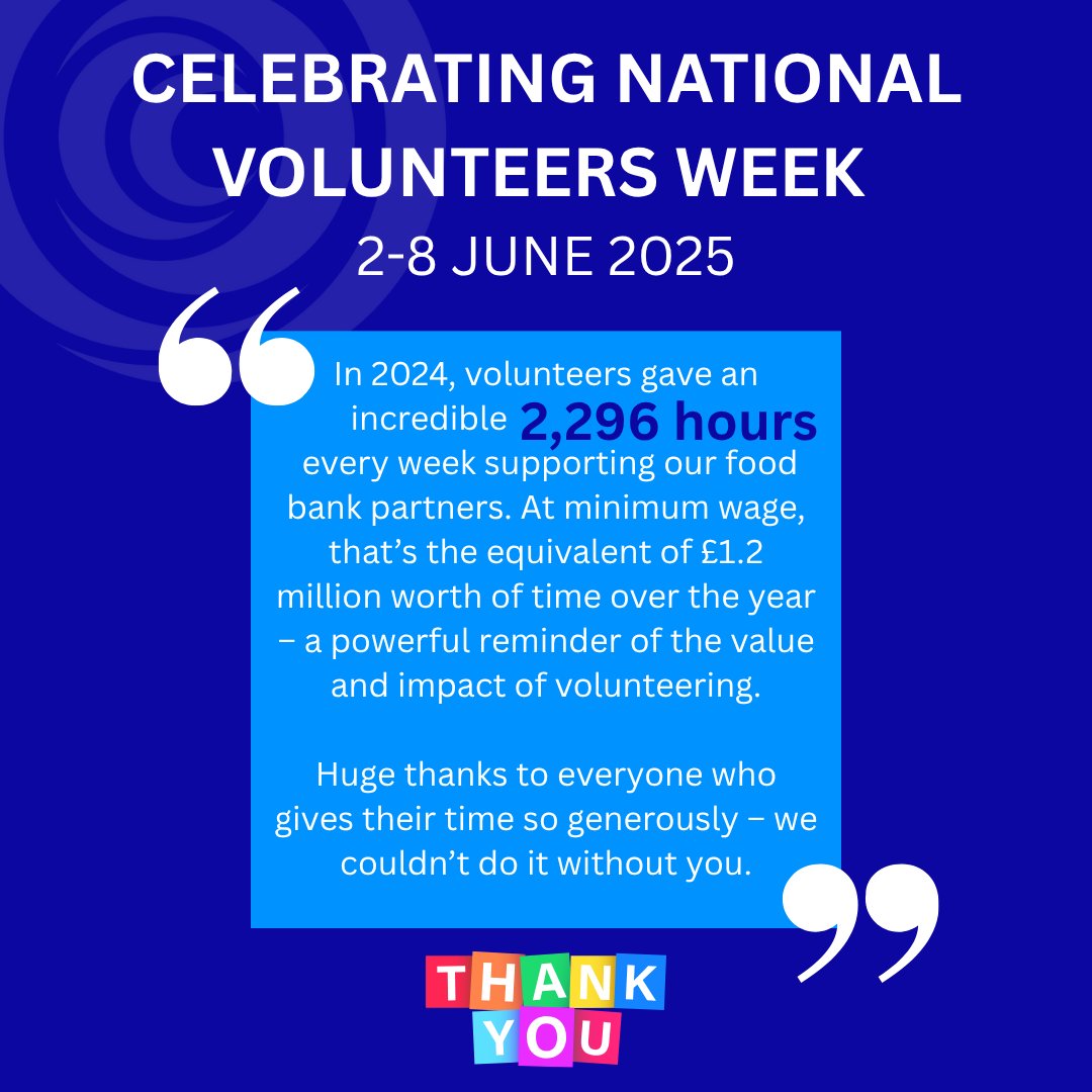 💪Thanking all those who volunteer their time so generously to support local food banks. You make a massive difference to people's lives!

#volunteers #volunteersweek