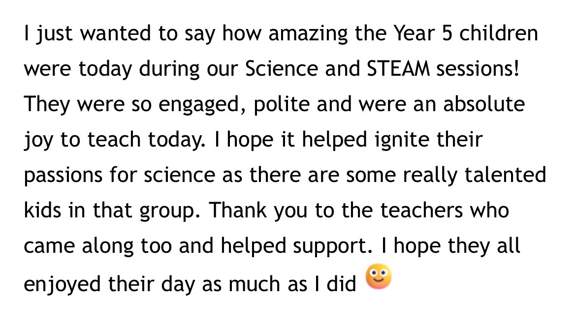 Sam Kaye - Headteacher WGPS (@skteaching) on Twitter photo Just look at this wonderful feedback our Y5 Pupils <a href="/WooburnGreenGLT/">Wooburn Green Primary School</a> received today from the STEAM teacher at <a href="/GayhurstSchool/">Gayhurst School</a> - we are so fortunate to be able to collaborate with this fantastic school and we look forward to working with them again soon! Just look at this wonderful feedback our Y5 Pupils <a href="/WooburnGreenGLT/">Wooburn Green Primary School</a> received today from the STEAM teacher at <a href="/GayhurstSchool/">Gayhurst School</a> - we are so fortunate to be able to collaborate with this fantastic school and we look forward to working with them again soon!
