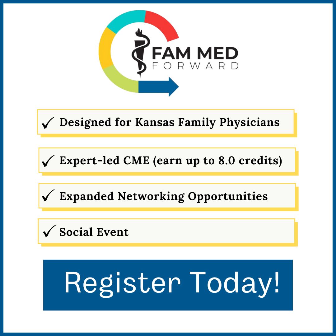 Will we see you in Overland Park Friday for Fam Med Forward? Our annual premier event is happening June 6, 2025 at the Marriott. We are still accepting online registrations, and walk-up registrations on the morning of the event are welcome. 

kafponline.org/fam-med-forwar…