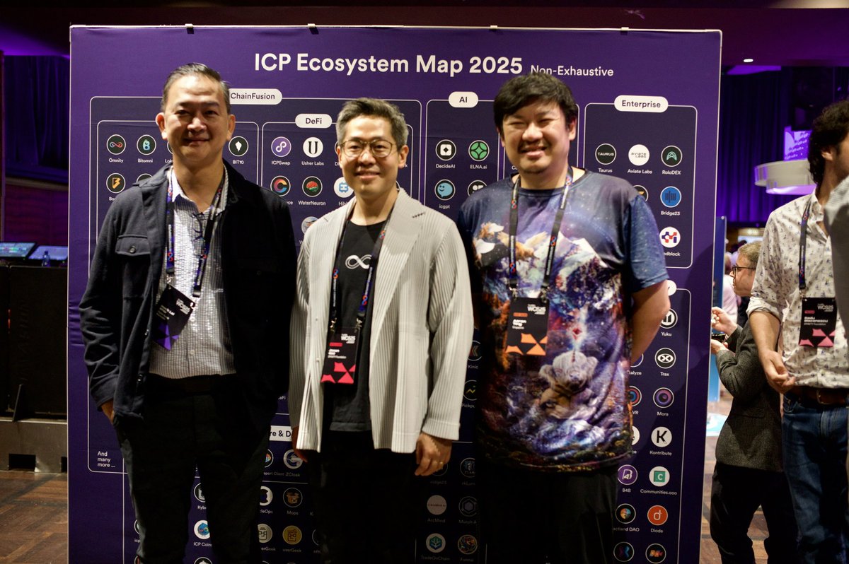 <a href="/AaronTing8/">Pengu Aaron | Network School | ∞ᛤ🐧</a> is having a great day meeting with the other #ICP Hubs leader, ICP ecosystem projects, ICP partners and ICP families here at #WCS25 Zurich.