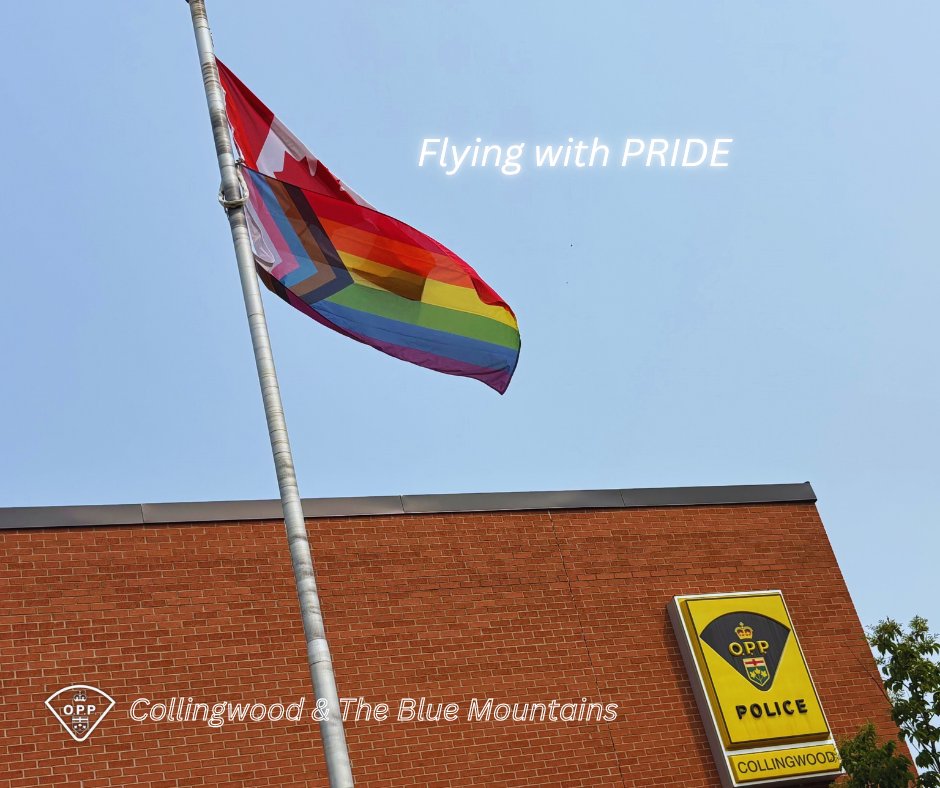 OPP Central Region (@opp_cr) on Twitter photo "Flying with Pride!" The Pride flag waves boldly at #CwoodOPP, reflecting our vibrant, diverse community. Summer's warmth and a lively breeze make it shine! We celebrate our staff & our citizens for #PrideMonth 🇨🇦 ^ws
@townofcollingwood
<a href="/townofbluemtns/">The Blue Mountains</a> "Flying with Pride!" The Pride flag waves boldly at #CwoodOPP, reflecting our vibrant, diverse community. Summer's warmth and a lively breeze make it shine! We celebrate our staff & our citizens for #PrideMonth 🇨🇦 ^ws
@townofcollingwood
<a href="/townofbluemtns/">The Blue Mountains</a>