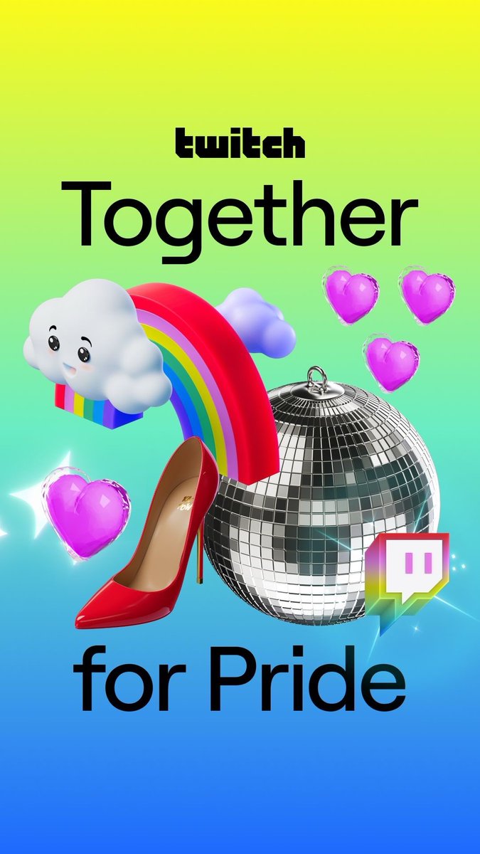 I’m hyped to announce that for the year ahead I’m going to be featured on the #TogetherForPride shelf on twitch alongside other incredible LGBTQIA+ streamers who you should defo go check out and support &lt;3

Very excited to get back to streams soon!