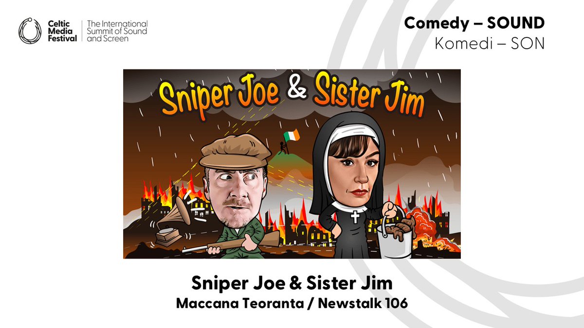 The winner in the #ComedySound category is ✨Sniper Joe &amp; Sister Jim ✨ #CelticMedia #TorcAwards
@maccana <a href="/NewstalkFM/">NewstalkFM</a>