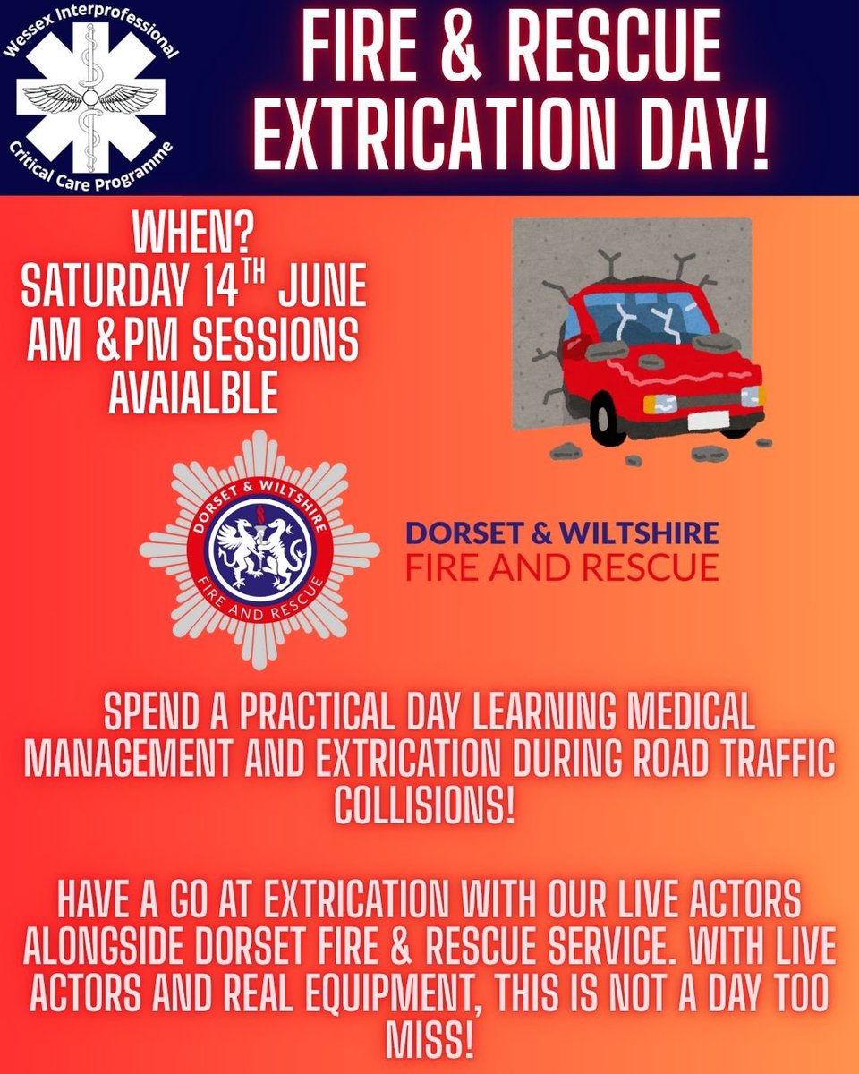 🚨Remember to grab your tickets for the final Wessex CCP Event🚨

Tickets are £6 each and slots are available in the morning or afternoon, but grab them before they are all gone!

Copy and paste this link into your browser to book! bookwhen.com/wessexccp#focu…