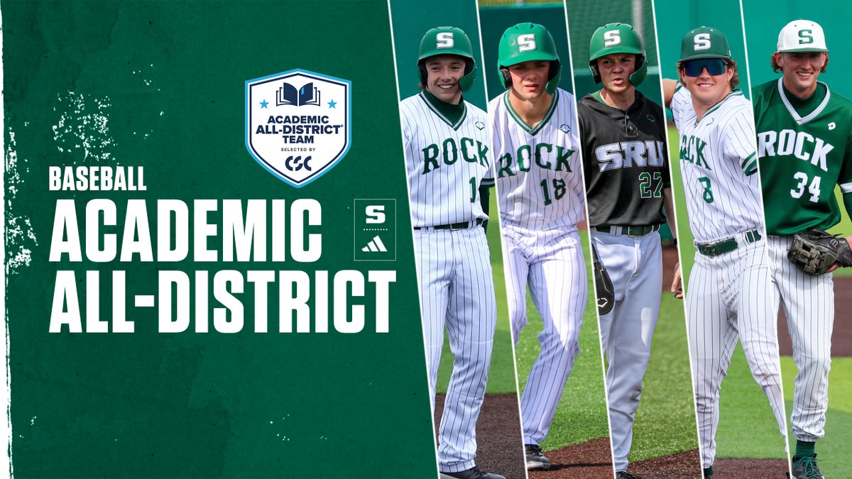 BASE: Brandon Butler, Gage Gillott, Michael Kitko, Clay Wiesen and Mark Wilbur represented Slippery Rock on the 2025 CSC Academic All-District Baseball Team.

Details 🔗: tinyurl.com/266rgs5n