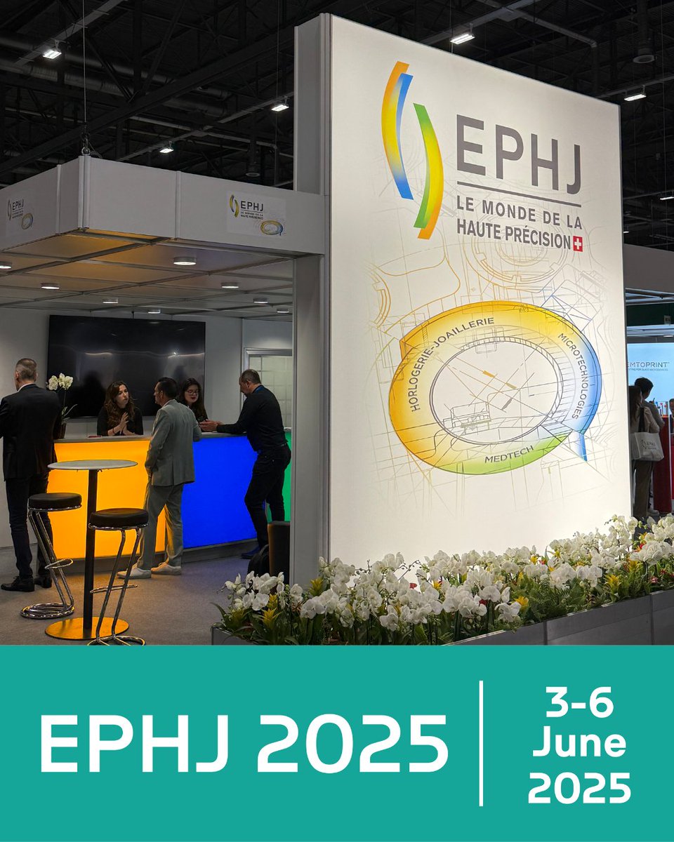 EPHJ opens today at Palexpo. This major international trade show brings together over 800 exhibitors from the watchmaking, jewellery, microtechnology, and medtech industries.

📍 From 3 to 6 June
🔗 More information: ephj.ch
