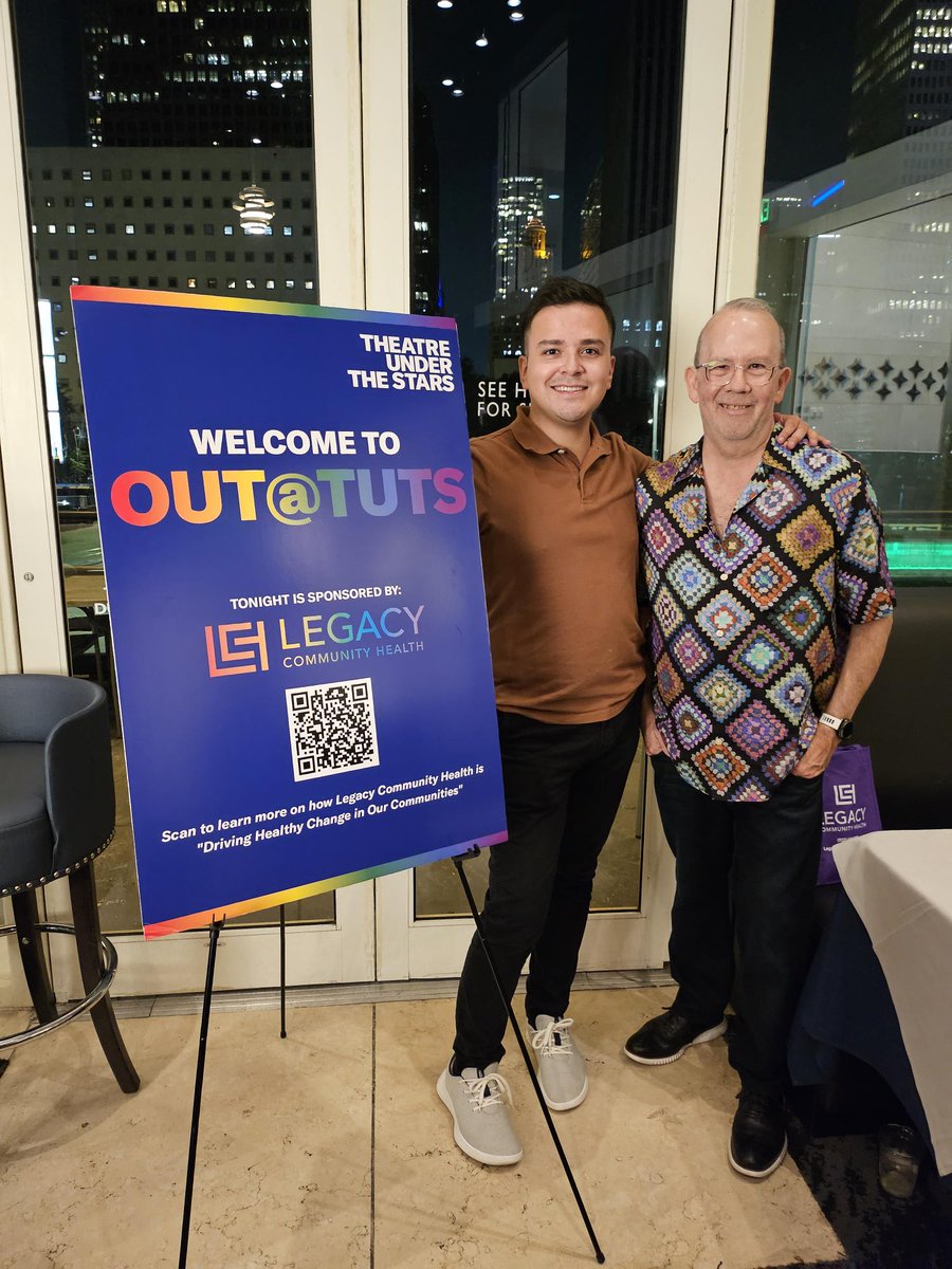 It’s #TravelTuesday &amp; we’re rewinding to the end of May! 🎭🌈
📍 May 29: Legacy sponsored OUT@TUTS after In The Heights—great night with friends &amp; new faces!
📍 May 31: We proudly supported the HRC-Houston Dinner and their advocacy work at all levels. 💙
 #HRCHouston #OUTatTUTS