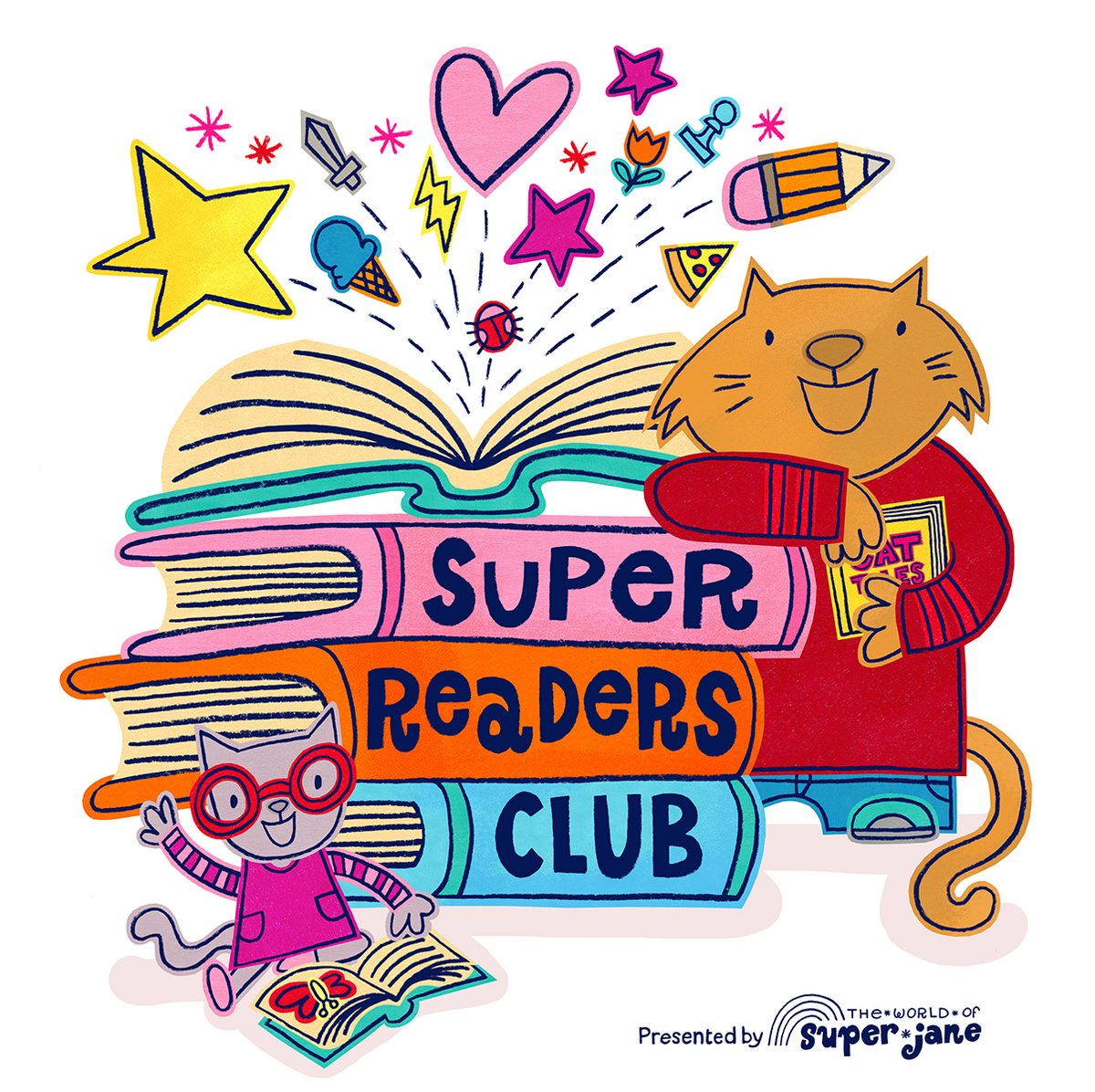 🎉 NEW #SuperReadersClub drops MON + it’s filled with ALL the good stuff:
😸 NEW Kitty &amp; Cat #Comic
🌈 NEW Summer Activity Kit
🍎 Book Trailer Premiere 4 #ChloeZoe First Grade
🧸 Father’s Day Activity w/ Teddy’s Bear
SIGN UP here: superreadersclub.substack.com
#kidlit #summerreading