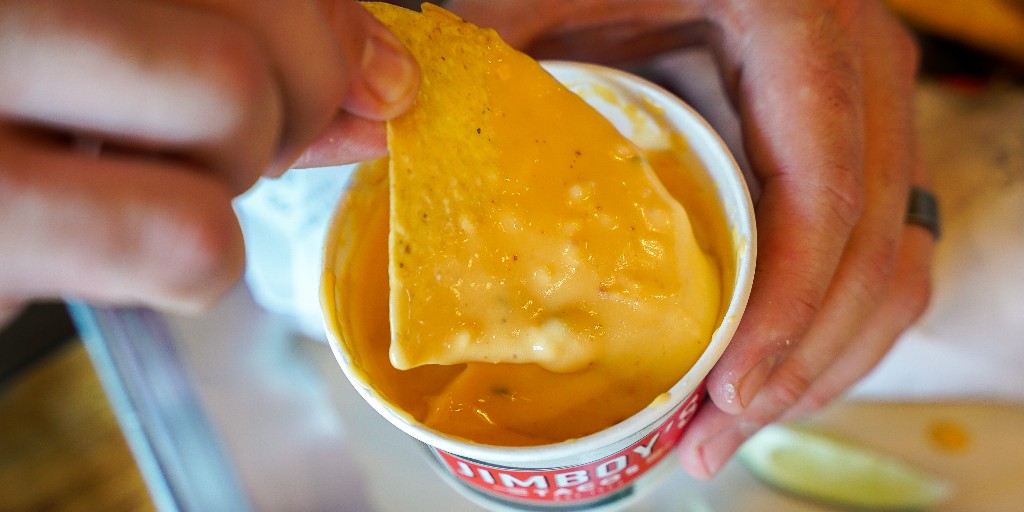 Queso Craving? (We get it). Get free Chips &amp; Queso, TOMORROW, on #NationalCheeseDay, w/ your $15+ order! Offer available to all Taco Nation Loyalty members for one day only, on 6/4/25, at participating locations. Terms apply.
Not a member? Sign up before to score this deal!