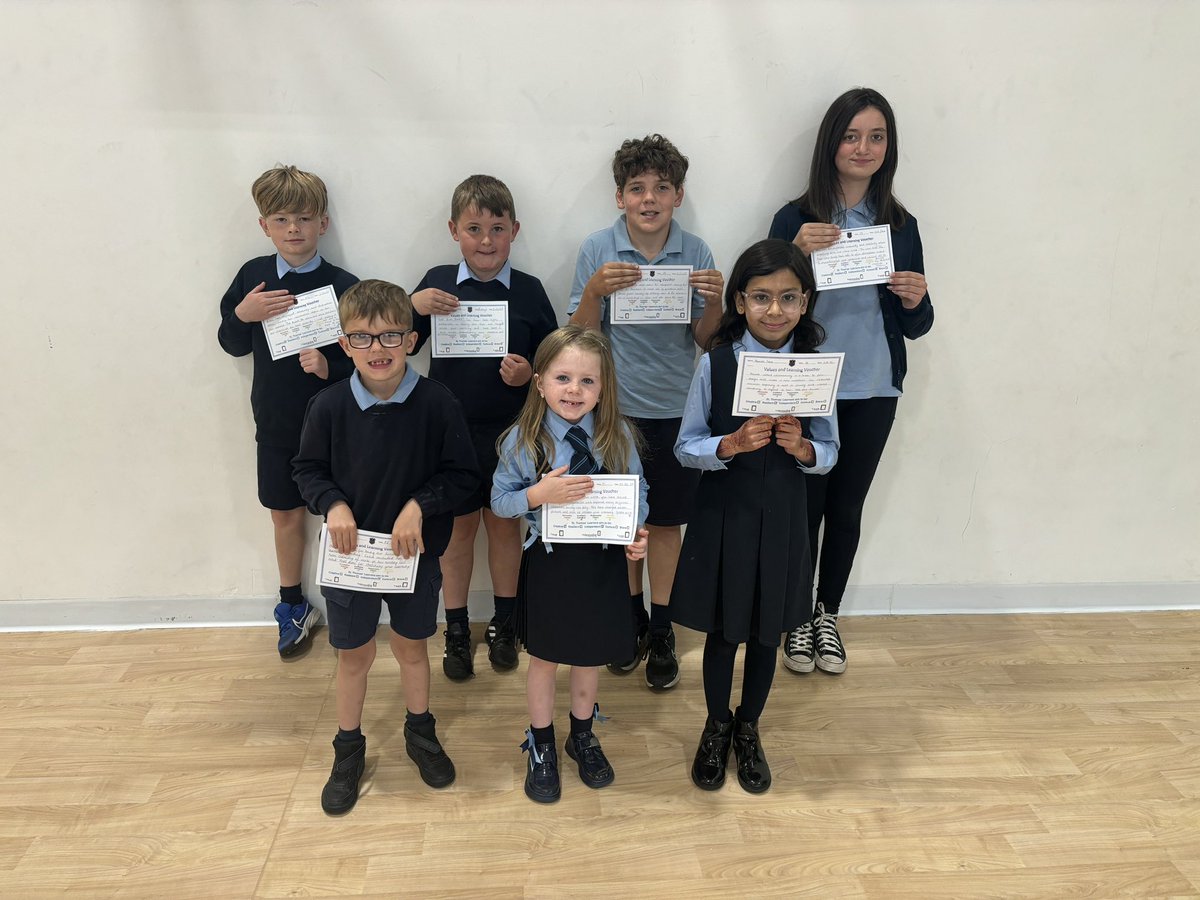 Well done to this week’s values voucher winners. Wonderful reasons for wonderful children! ✨