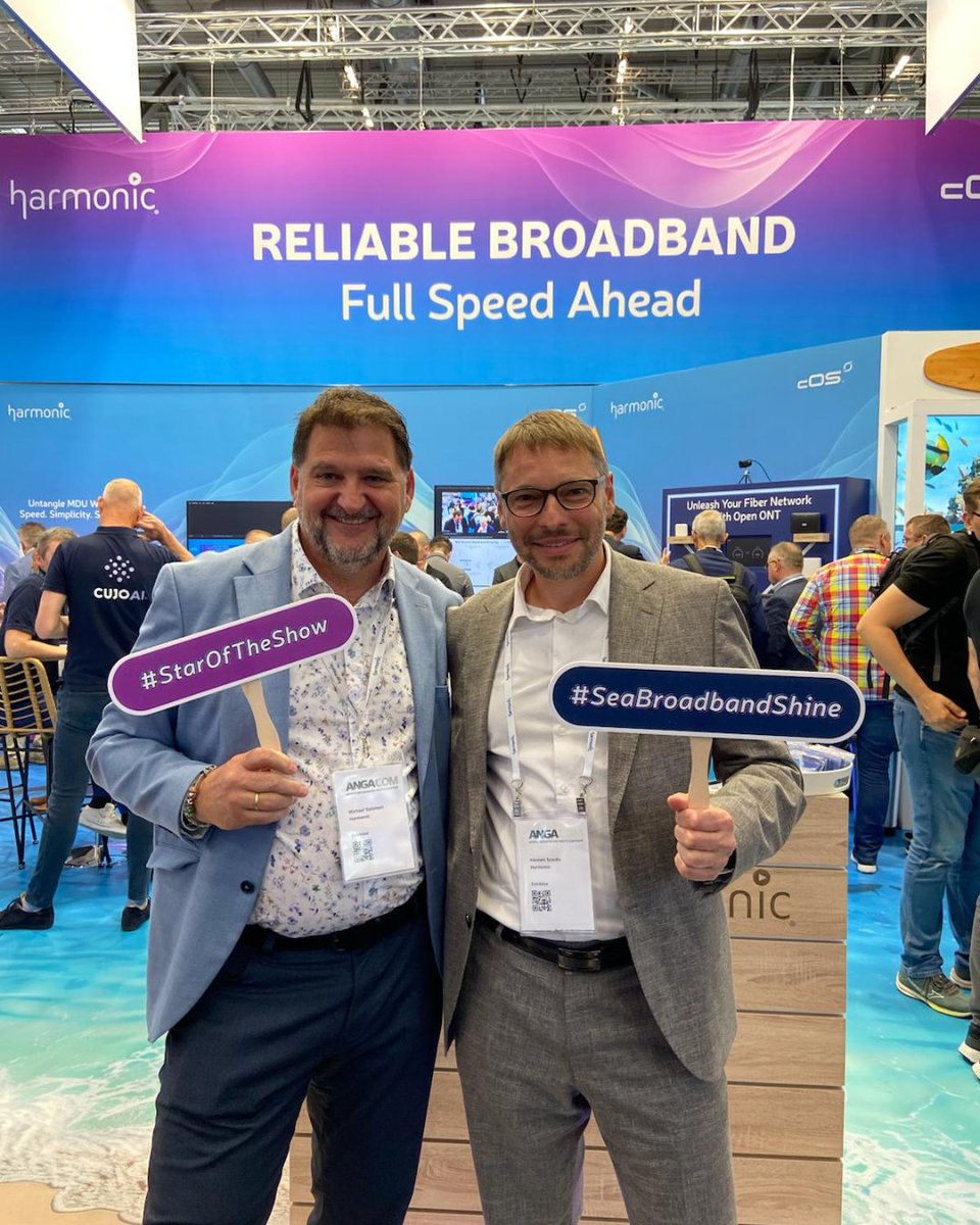HarmonicInc's tweet photo. What’s powering the energy at ANGA COM 2025?
A passionate team, exciting demos, and a whole lot of SeaStar spirit. 🌊
Here’s a glimpse of the action so far at booth C35! #ANGACOM https://t.co/Rg5S1AgSeH