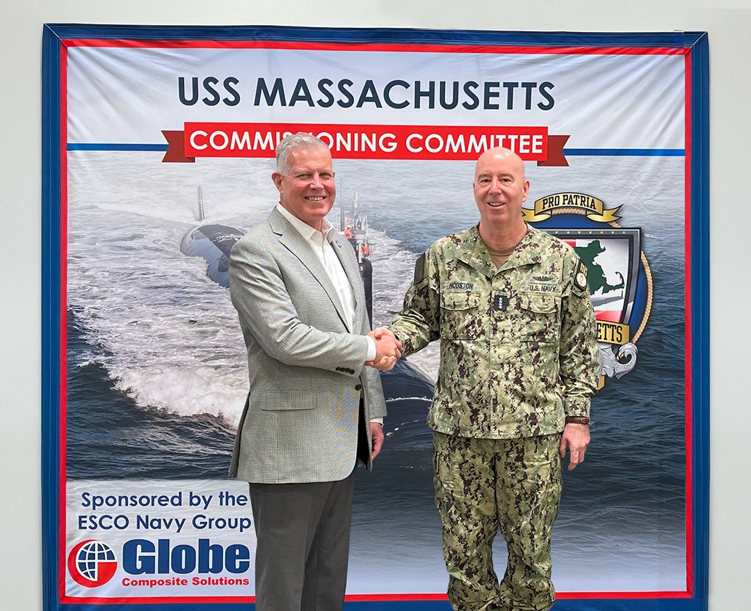 globe_composite's tweet image. Globe was honored to host Admiral Bill Houston on a tour of our facility. Globe is a proud supporter of the commissioning of the Virginia-class submarine USS Massachusetts (SSN 798). | bit.ly/3HoqdqA

🌎 @USNavyNNPP #BostonJobs #submarines #madeinusa