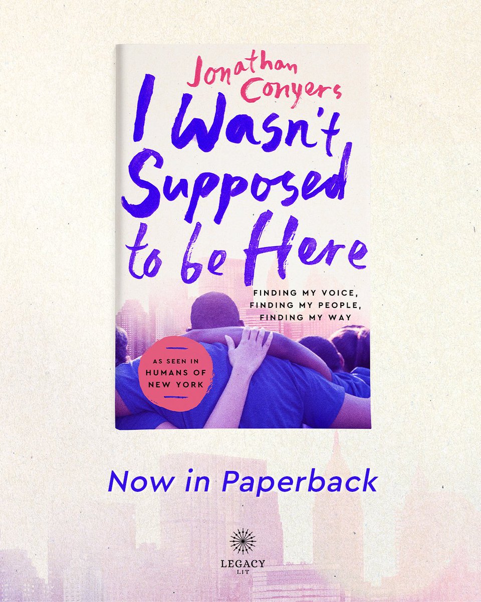 legacylitbooks's tweet image. ✨Now in Paperback✨ I WASN&apos;T SUPPOSED TO BE HERE by @iamjonconyers! 

This &quot;heartfelt memoir about overcoming long odds...[is] inspirational but never sentimental, with many lessons on “adding value to the world,&quot; says @KirkusReviews. Order now at bit.ly/4l8spB9