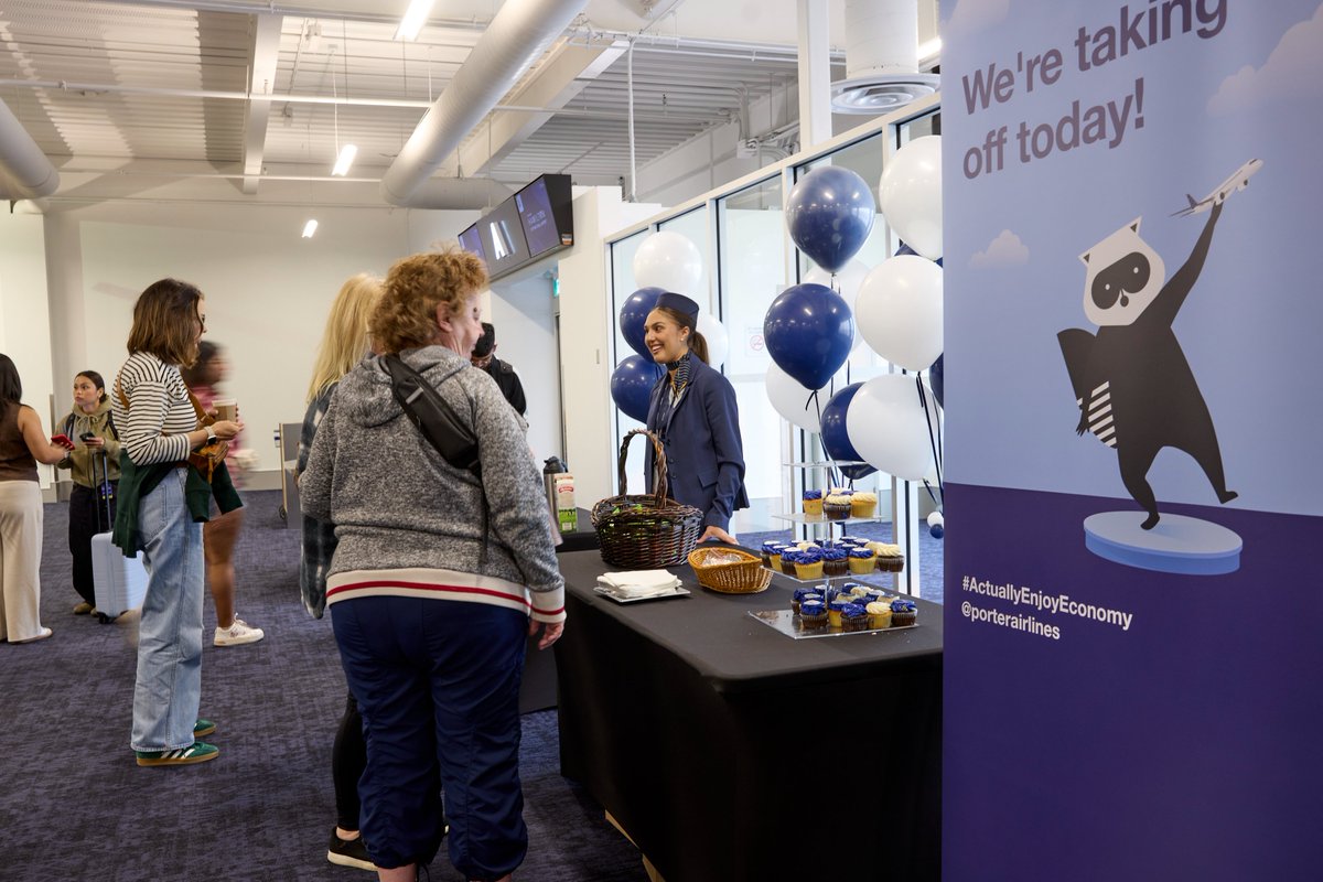 flyyhm's tweet image. Elevated economy has officially landed in #HamOnt! 🎉 We're proud to welcome @porterairlines to YHM as we celebrate today's inaugural flights to Halifax (YHZ) and Vancouver (YVR)! Service to Calgary (YYC) and Edmonton (YEG) begins June 11. ✈️
Learn more: bit.ly/3ZOkLDx