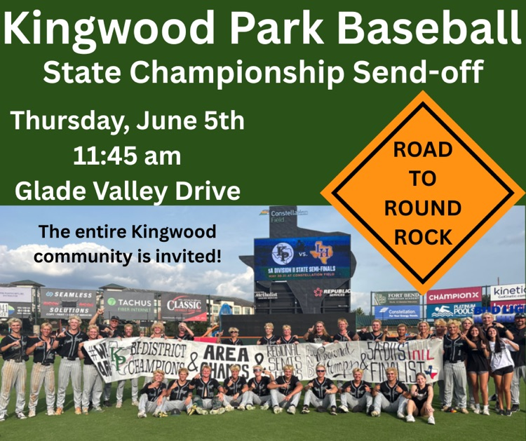 Come cheer on the Park boys! This Thursday morning come to their State Send-off!