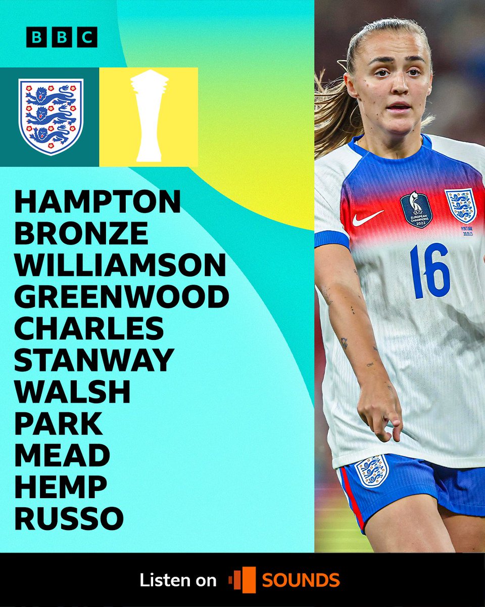 5liveSport's tweet image. 📋 #ESPENG TEAM NEWS

🏴󠁧󠁢󠁥󠁮󠁧󠁿 Stanway makes her first England start of 2025 after knee surgery
🔙 Greenwood &amp;amp; Hemp also start
🎯 Russo leads the line, Toone on the bench

📻 Listen live: bbc.co.uk/5live

#BBCFootball #Lionesses #UWNL