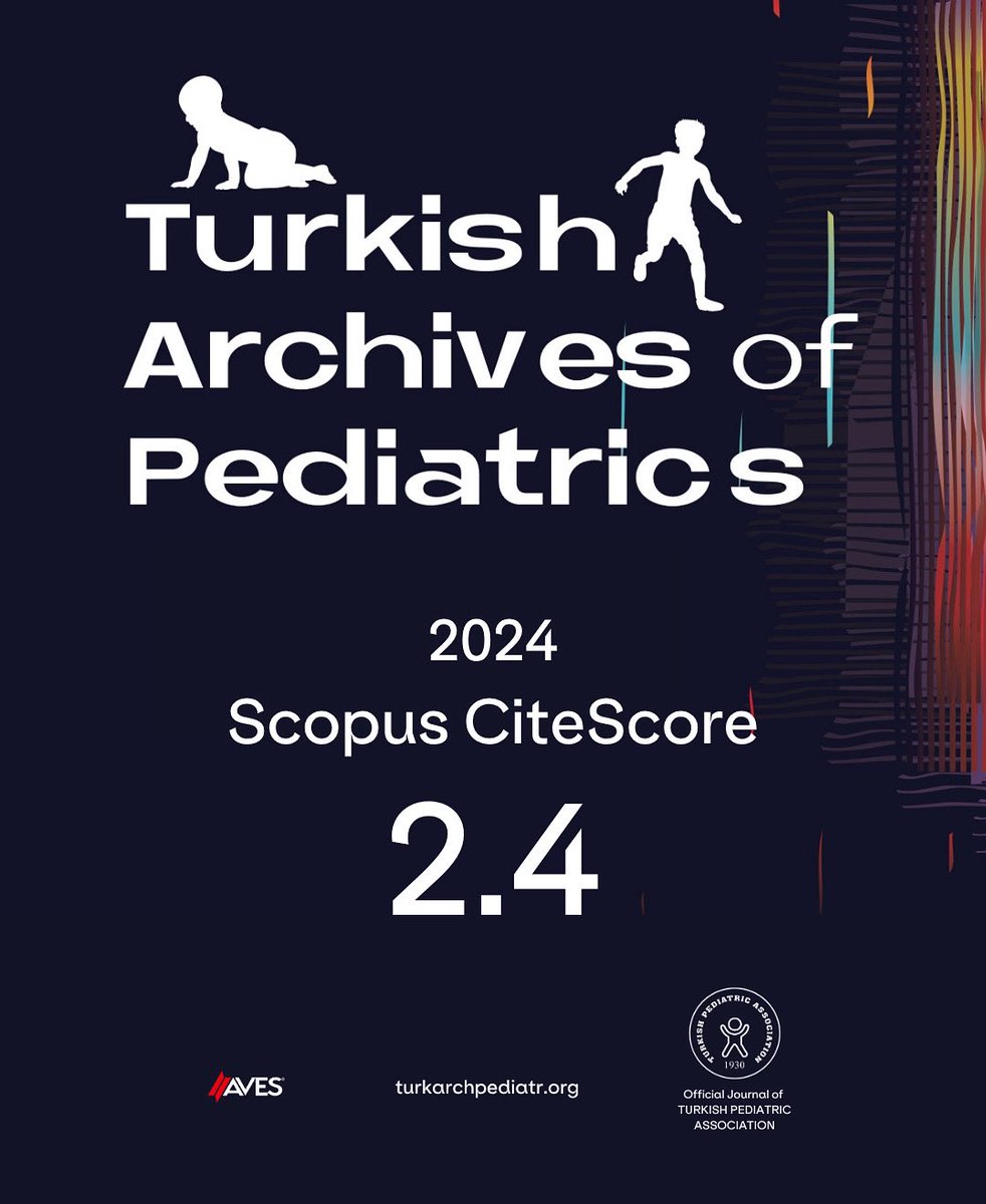 ÖZGÜR KASAPÇOPUR (@kasapcopurozgur) on Twitter photo Göz bebeğimiz,mücevherimiz Türk Pediatri Kurumununbilimsel yayın organı olan “TURKISH ARCHIVES of PEDIATRICS”bugün açıklanan 2024 yılı SCOPUSveri tabanı açıklamasında Cite Score değeri olarak 2.0dan2.4’e yükseldi.Kısaca dergimiz artık bir Q2 dergi.Kıvanç içindeyiz. <a href="/PediatriTurk/">Turkish Archives of Pediatrics</a> Göz bebeğimiz,mücevherimiz Türk Pediatri Kurumununbilimsel yayın organı olan “TURKISH ARCHIVES of PEDIATRICS”bugün açıklanan 2024 yılı SCOPUSveri tabanı açıklamasında Cite Score değeri olarak 2.0dan2.4’e yükseldi.Kısaca dergimiz artık bir Q2 dergi.Kıvanç içindeyiz. <a href="/PediatriTurk/">Turkish Archives of Pediatrics</a>