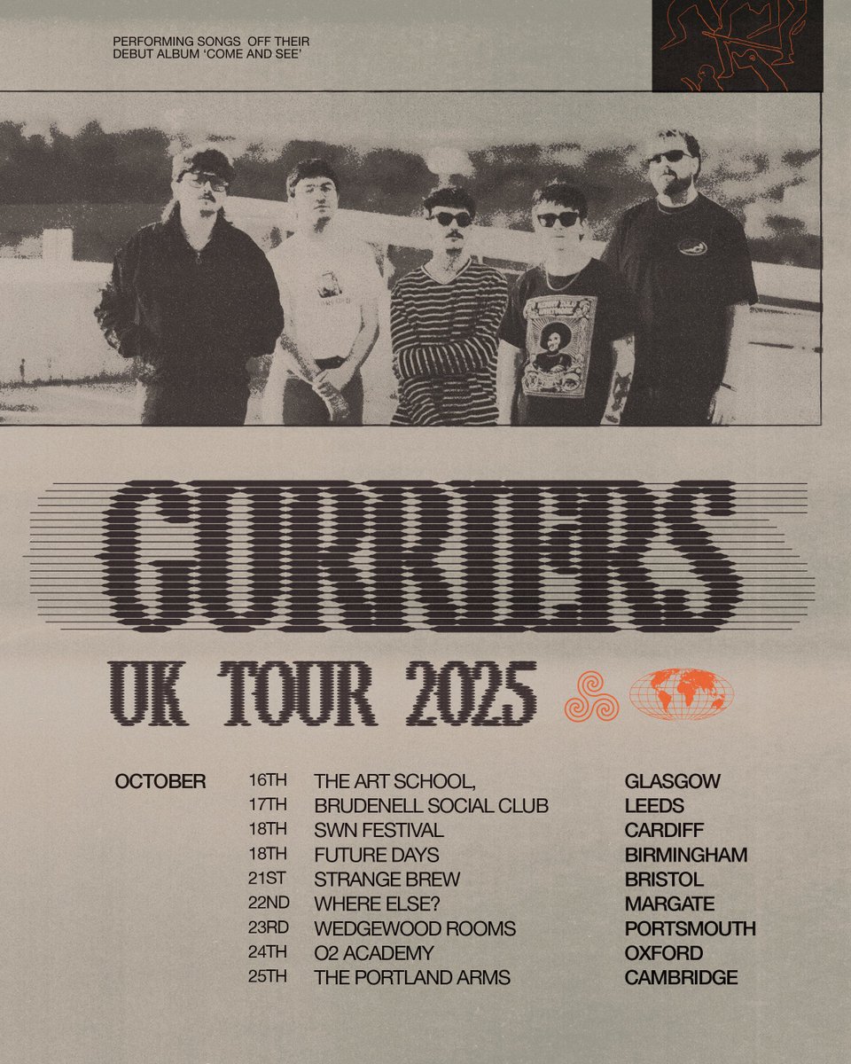 The high-energy Irish guitar quintet <a href="/gurriersband/">Gurriers</a> head out on tour this October. With shows at Strange Brew and O2 Academy Oxford. Tickets are on sale Friday 6th June at 10am: crosstownconcerts.seetickets.com/tour/gurriers