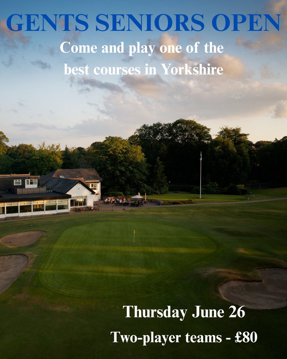 We still have a few spaces for our next Gents Seniors Open - a fourball betterball 

To book a tee time click here 👇

visitors.brsgolf.com/headingley#/op…