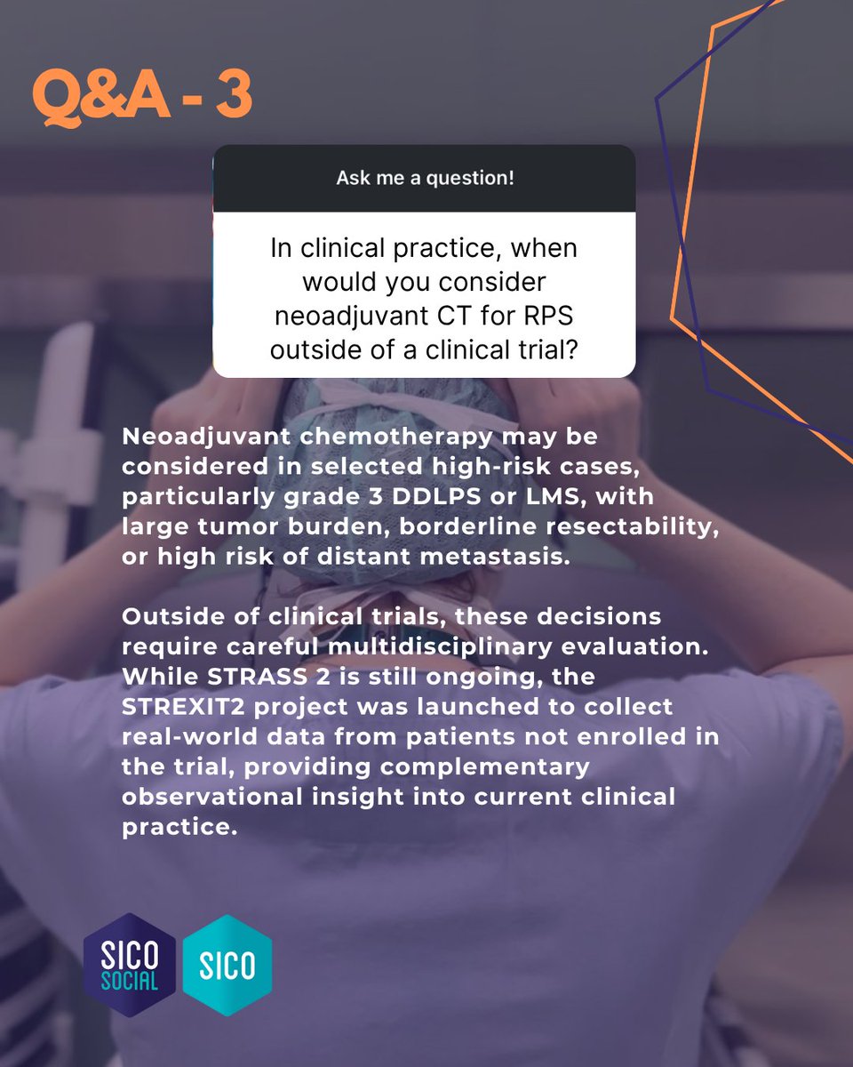 oncoteamsarcoma's tweet image. Neoadjuvant chemo in RPS?
@EORTC STRASS2 tests it in high-risk DDLPS & LMS.
@Strexit2Horizon adds real-world insights from non-trial patients.
Is this a shift in standard care?
🧠 Multidisciplinary judgment still key.
#SarcomaSurgery #RPS #OncSurg #MedEducation