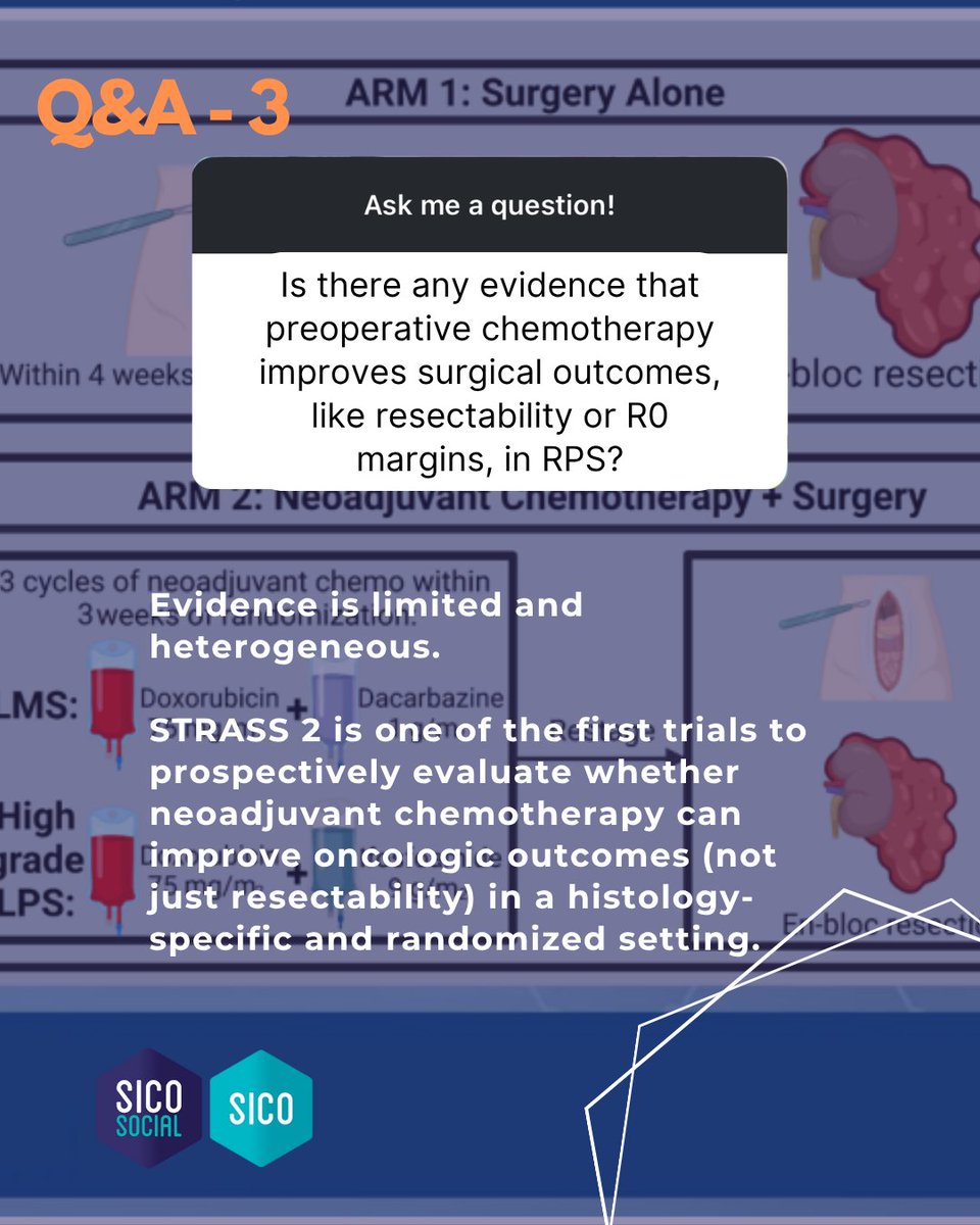 oncoteamsarcoma's tweet image. Neoadjuvant chemo in RPS?
@EORTC STRASS2 tests it in high-risk DDLPS & LMS.
@Strexit2Horizon adds real-world insights from non-trial patients.
Is this a shift in standard care?
🧠 Multidisciplinary judgment still key.
#SarcomaSurgery #RPS #OncSurg #MedEducation