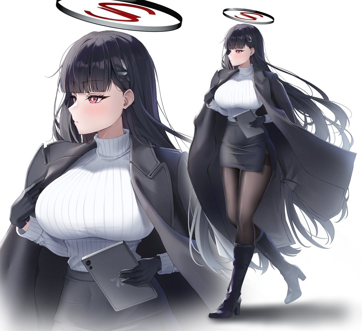 #原作の隣に自分の絵を貼る
