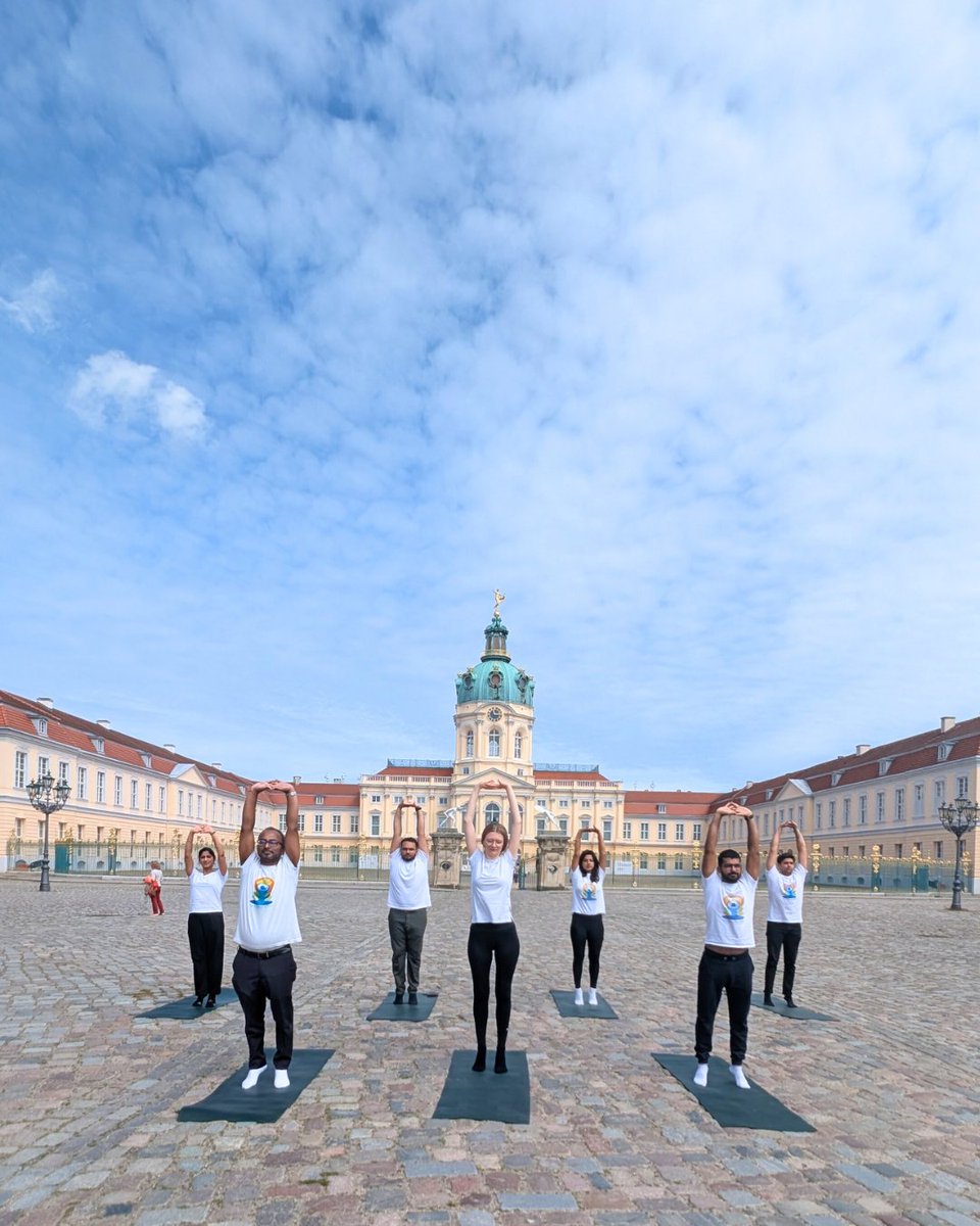 India in Germany (@eoiberlin) on Twitter photo Framed by the baroque elegance of Charlottenburg Palace, <a href="/eoiberlin/">India in Germany</a> and <a href="/TheTagoreCentre/">ICCR in Germany - Indisches Kulturzentrum, TTC</a> brought Yoga to one of Berlin’s most treasured cultural sites. 🇮🇳🇩🇪
This unique session beautifully illustrated how Yoga, rooted in ancient Indian wisdom, continues to find space in diverse Framed by the baroque elegance of Charlottenburg Palace, <a href="/eoiberlin/">India in Germany</a> and <a href="/TheTagoreCentre/">ICCR in Germany - Indisches Kulturzentrum, TTC</a> brought Yoga to one of Berlin’s most treasured cultural sites. 🇮🇳🇩🇪
This unique session beautifully illustrated how Yoga, rooted in ancient Indian wisdom, continues to find space in diverse
