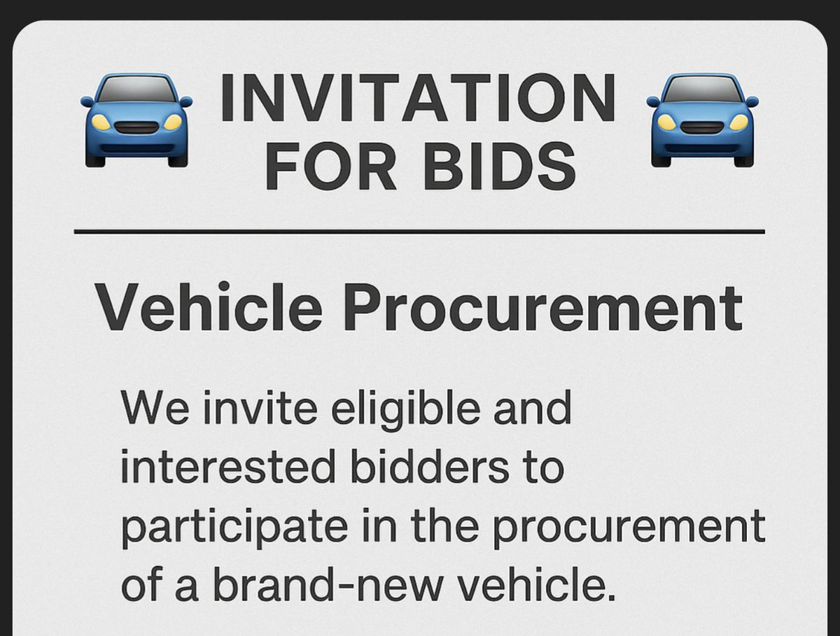 facebook.com/share/18LtcNts…

Bid Document: 
drive.google.com/file/d/1ME-pYR…