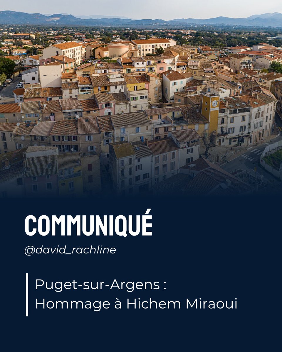 Puget-sur-Argens : Hommage à Hichem Miraoui

C’est avec une profonde tristesse que j’ai appris le décès de Hichem Miraoui, victime d’un acte criminel raciste à Puget-sur-Argens. En tant que Maire de Fréjus, je tiens à exprimer ma solidarité, ainsi que celle de l’ensemble des