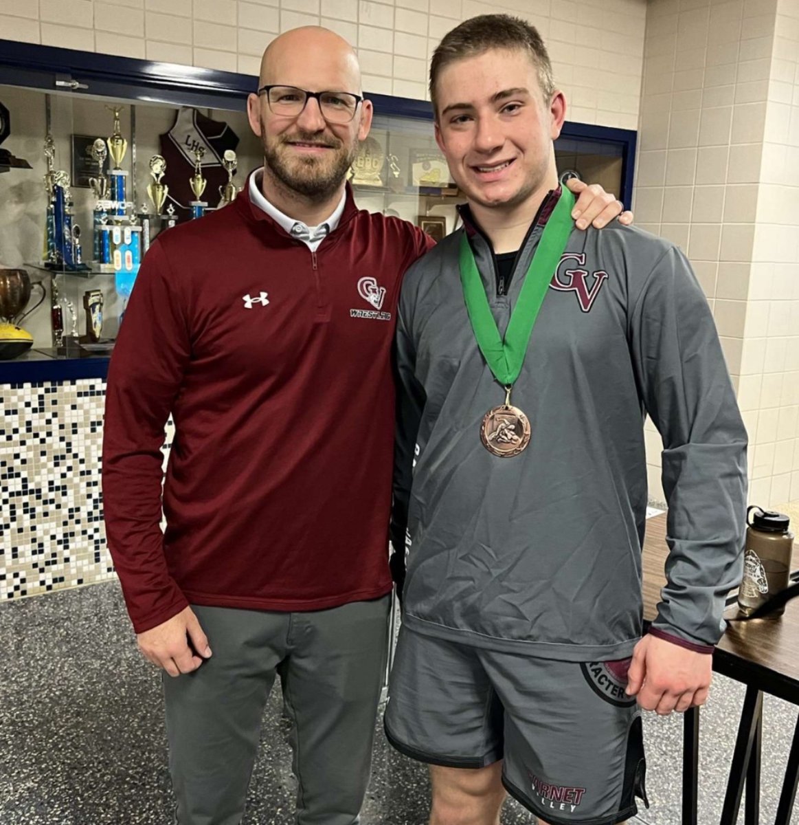 Today we say a big thanks to graduating Senior, Griffin Hays. One of our Captains, Eagle Scout, and Central League runner-up at 215, Griffin’s character, courage and commitment shone all year through a serious shoulder injury. We are proud of you, Griffin, and good luck at PSU!