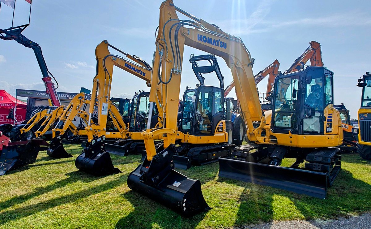 Alan Snow (our South West Utility dealer) are displaying a range of Komatsu machines at the Royal Cornwall Show - taking place this Thursday, Friday and Saturday.

On display:
PC14R HS-3 (canopy)
PC16R HS-3 (cab)
PC26MR-5 (cab)
PC55MR-5 (cab)
PC80MR-5 (cab)

Stand 619, Map ref D2