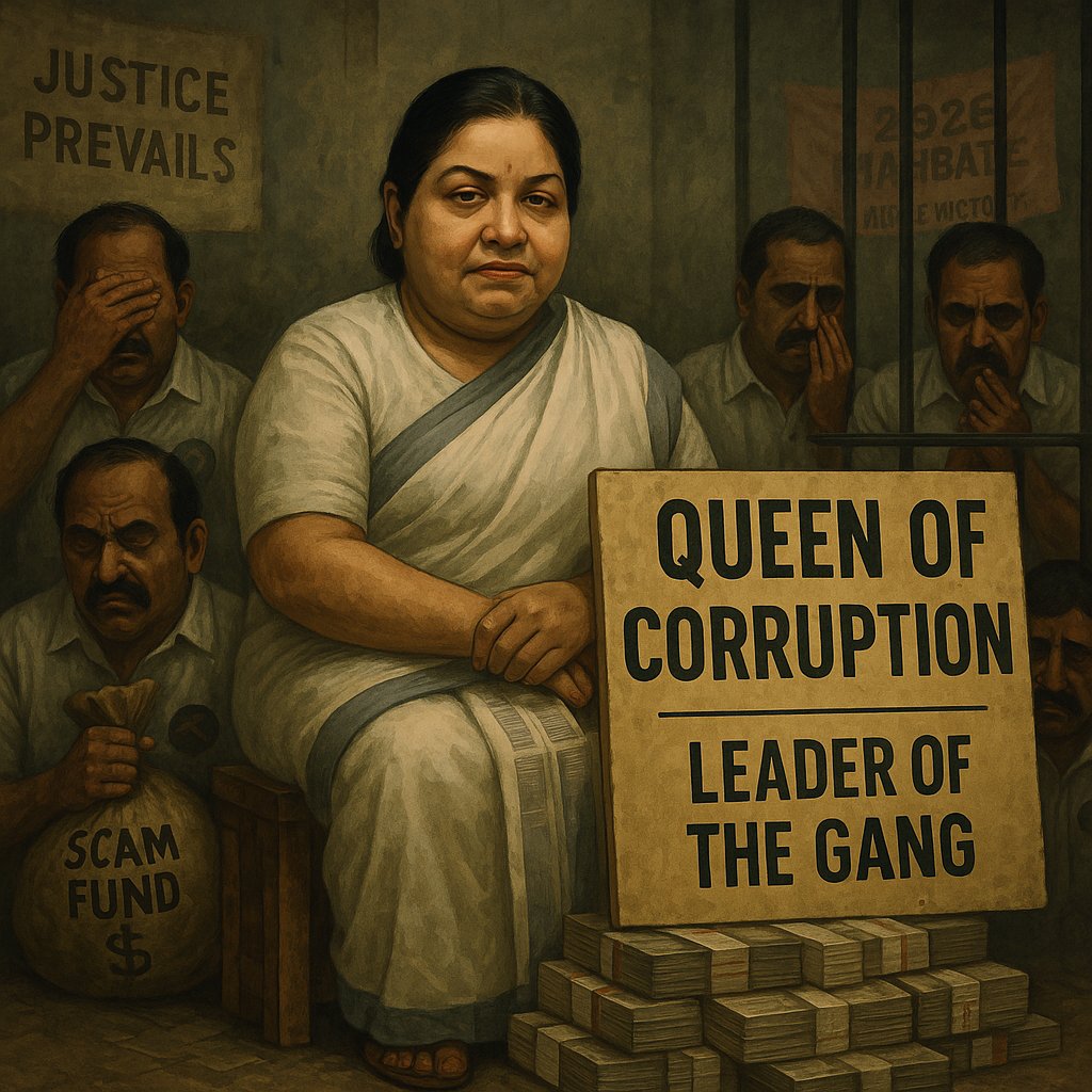 kalaingarism's tweet photo. ஊழலால் நான்! 

ஊழலுக்காகவே நான்! 

பல அடிமைகளை உருவாக்கிய திருட்டு தலைவி

#CORRUPTIONQUEEN
#A1JAYA https://t.co/H0jOh01XG7