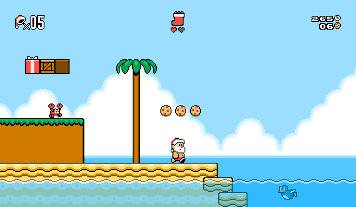 Legend_of_Santa's tweet image. If Santa is taking a tropical vacation, what island would he go to?
#christmasinjuly #nintendoswitch #ps5 #steam #legendofsanta #christmas #santa #pixelart #ドット絵 #indiegame #platformer #anime #16bit #retrogaming #snes #nintendo #playstation #merrychristmas #メリークリスマス