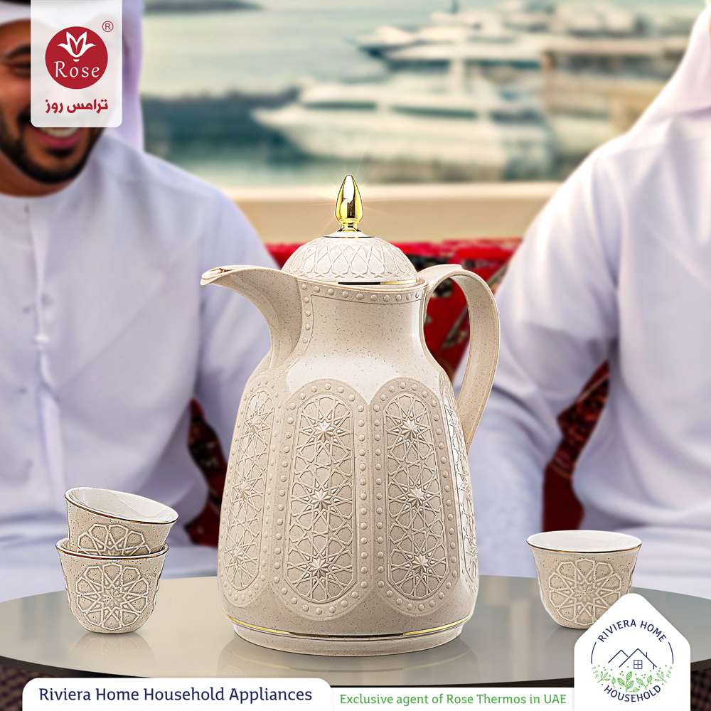 استمتع بأصالة الضيافة العربية مع ترمس روز موديل RS-132 ❤️
تصميم فاخر يجمع بين الفخامة وجودة الأداء، ليكون رفيق مجالسك الراقية بكل تفاصيله المستوحاة من التراث الأصيل.

#ريفيرا_هوم_لتجارة_الأدوات_المنزلية