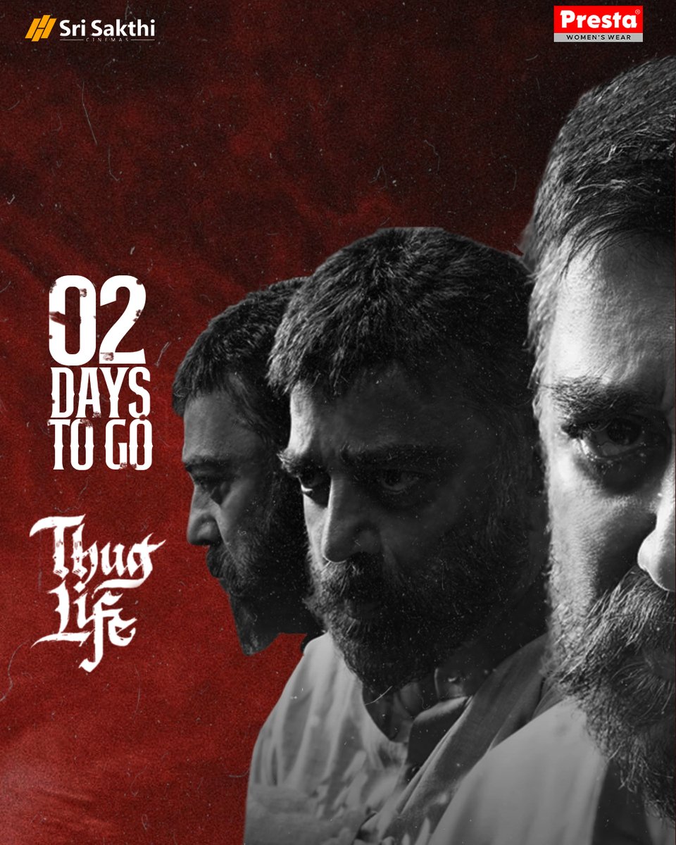 Sri Sakthi Cinemas (@srisakthicinema) on Twitter photo Meet RANGARAAYA SAKTHIVEL in 2 days🔥
Experience this absolute CINEMA on screens at @srisakthicinemas from JUNE 5TH 🌟
<a href="/ikamalhaasan/">Kamal Haasan</a> <a href="/SilambarasanTR_/">Silambarasan TR</a> <a href="/RKFI/">Raaj Kamal Films International</a> <a href="/MadrasTalkies_/">Madras Talkies</a> <a href="/arrahman/">A.R.Rahman</a>
#KamalHaasan𓃵 #ThuglifeFromJune5 #SilambarasanTR #Atman #Ulaganayagan #ARRahman #ManiRatnam Meet RANGARAAYA SAKTHIVEL in 2 days🔥
Experience this absolute CINEMA on screens at @srisakthicinemas from JUNE 5TH 🌟
<a href="/ikamalhaasan/">Kamal Haasan</a> <a href="/SilambarasanTR_/">Silambarasan TR</a> <a href="/RKFI/">Raaj Kamal Films International</a> <a href="/MadrasTalkies_/">Madras Talkies</a> <a href="/arrahman/">A.R.Rahman</a>
#KamalHaasan𓃵 #ThuglifeFromJune5 #SilambarasanTR #Atman #Ulaganayagan #ARRahman #ManiRatnam