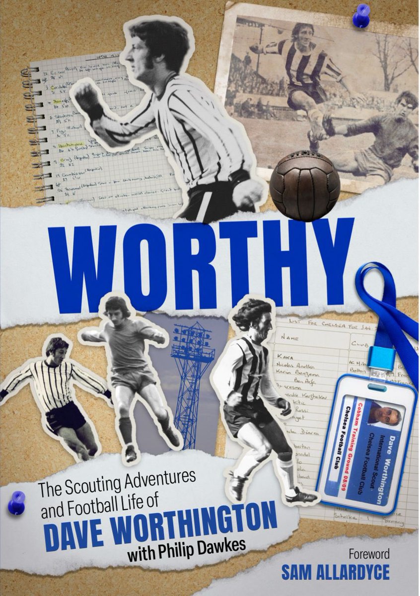 WorthyBook's tweet image. In ‘Worthy’ you’ll read about Dave’s fascinating life, beginning with his humble upbringing in a house full of past and future footballers. You’ll also discover a career that took in 500 games as a player & many more during 20 years as a Premier League scout