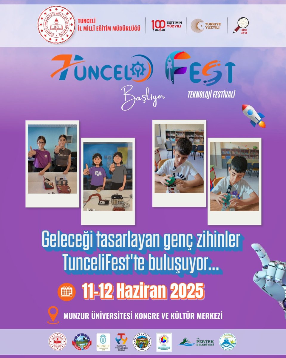 Tunceli İl Millî Eğitim Müdürlüğü (@tunceli_mem) on Twitter photo Öğrencilerimiz Teknoloji Arenası #TunceliFest'te🚀🤖
Genç beyinler, #TunceliFest'te robot yapıyor, kod yazıyor, toplumsal sorunlara çözüm üretiyor.
Yaratıcılığın ve yazılımın kesiştiği nokta: #TunceliFest...
<a href="/tcmeb/">Millî Eğitim Bakanlığı</a> <a href="/Yusuf__Tekin/">Yusuf Tekin</a> <a href="/MebOrgm/">Özel Eğitim ve Rehberlik Hiz. Genel Müdürlüğü</a> <a href="/meb_sgb/">MEB Strateji Geliştirme Başkanlığı</a> <a href="/mebtegm/">Temel Eğitim Genel Müdürlüğü</a> <a href="/meb_ogm/">Ortaöğretim Genel Müdürlüğü</a> <a href="/sefikaygol/">Şefik AYGÖL</a> Öğrencilerimiz Teknoloji Arenası #TunceliFest'te🚀🤖
Genç beyinler, #TunceliFest'te robot yapıyor, kod yazıyor, toplumsal sorunlara çözüm üretiyor.
Yaratıcılığın ve yazılımın kesiştiği nokta: #TunceliFest...
<a href="/tcmeb/">Millî Eğitim Bakanlığı</a> <a href="/Yusuf__Tekin/">Yusuf Tekin</a> <a href="/MebOrgm/">Özel Eğitim ve Rehberlik Hiz. Genel Müdürlüğü</a> <a href="/meb_sgb/">MEB Strateji Geliştirme Başkanlığı</a> <a href="/mebtegm/">Temel Eğitim Genel Müdürlüğü</a> <a href="/meb_ogm/">Ortaöğretim Genel Müdürlüğü</a> <a href="/sefikaygol/">Şefik AYGÖL</a>