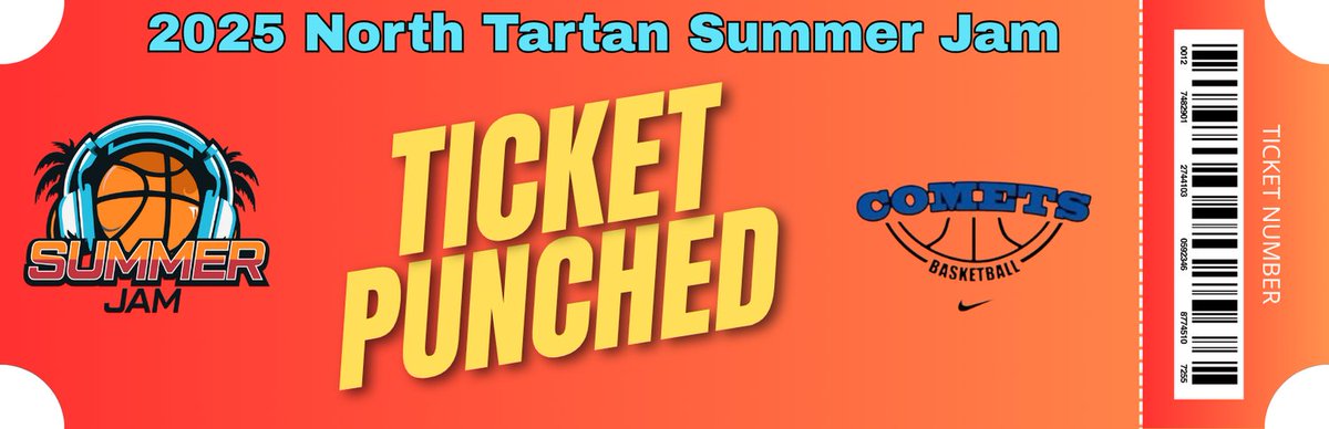 Ticket Punched! <a href="/MNCometsGirls/">MN Comets Girls</a> welcome to North Tartan #SummerJam25
