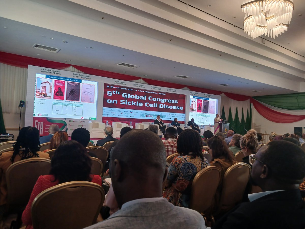 Isaacchamp1's tweet image. Happening now in Nigeria: I am honoured to join global leaders and changemakers at the Global Sickle Cell Congress in Abuja, Nigeria. Together, we are shaping the future of sickle cell advocacy, care, and innovation. #SickleCellAwareness #GlobalSickleCelll #HealthForAll