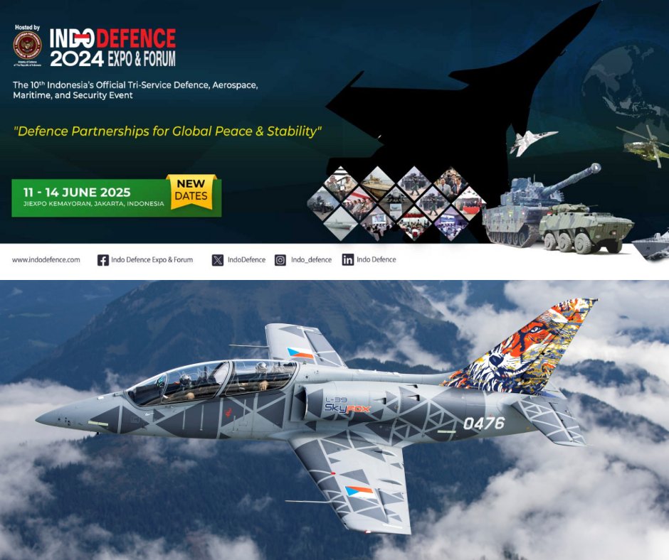 🌏 Aero is heading to #IndoDefence2025!
Meet us in Jakarta from June 11–14 at booth D205, together with <a href="/Omnipol1934/">OMNIPOL</a> .
Looking forward to connecting with partners and showcasing our aerospace solutions!
#AeroVodochody #DefenceIndustry #CzechAerospace #Jakarta #MadeInCzechia