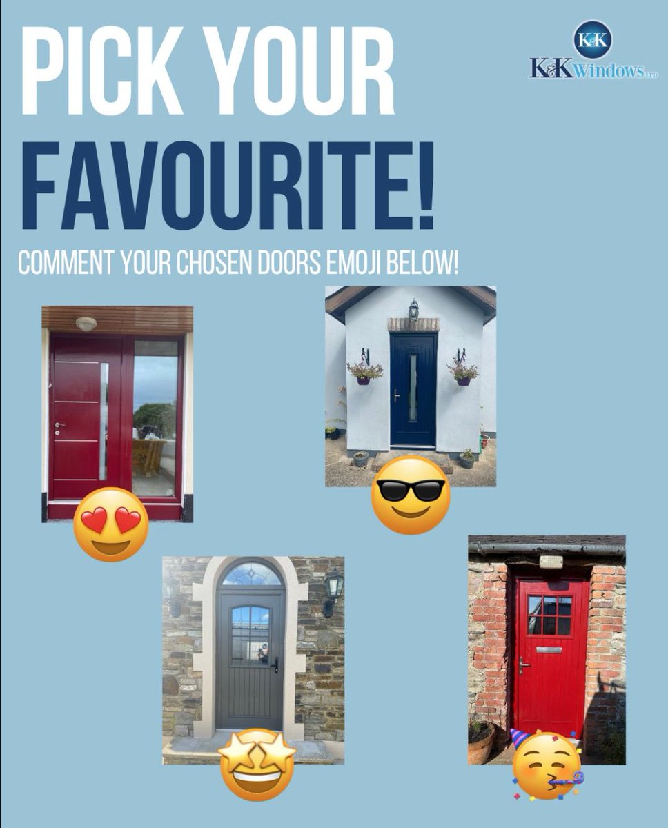 Time to play a little game! 🚪
We've got some fantastic doors, but we want to know which one catches your eye the most!
Let us know in the comments which one stole your heart. 👇#DoorGoals #HomeDesign #NewHomeswexford #ChooseYourFavourite #FrontDoorGoals #EntranceEnvy