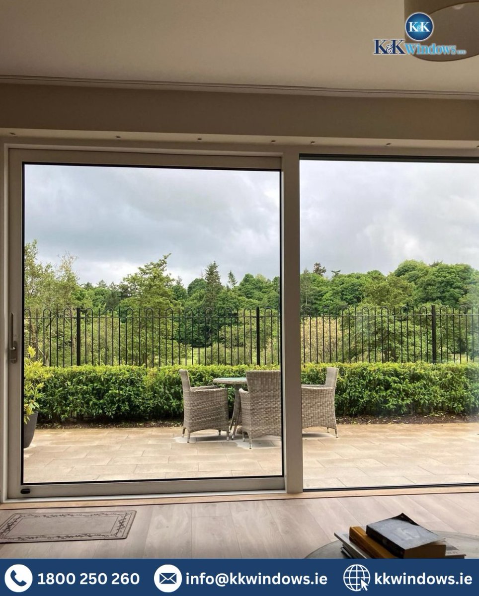 K & K Windows (@kkwindows) on Twitter photo Open up your living space! ✨
Our stunning sliding doors create an expansive feel, blurring the lines between your home and garden 🌲
Sleek, stylish, and built to bring the outside in!
Get in touch to learn more!
📞 1800 250 260
📧 info@kkwindows.ie
🌐 kkwindows.ie Open up your living space! ✨
Our stunning sliding doors create an expansive feel, blurring the lines between your home and garden 🌲
Sleek, stylish, and built to bring the outside in!
Get in touch to learn more!
📞 1800 250 260
📧 info@kkwindows.ie
🌐 kkwindows.ie