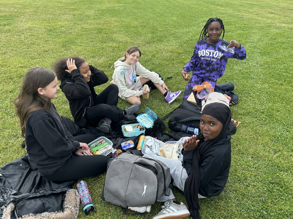 We have arrived! Lunch first before we start putting up our tents ⛺️