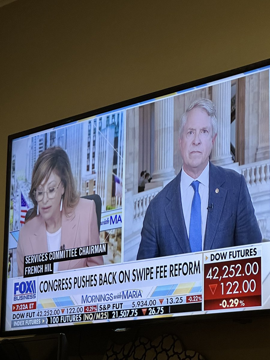 Brad Bolton (@bradmbolton) on Twitter photo The Marshall-Durbin bill will harm #MainStreet .
<a href="/MorningsMaria/">Mornings with Maria</a> should have <a href="/ICBA/">Independent Community Bankers of America</a> on to give the counter argument that any changes to “swipe fees” will trickle down to Main Street #CommunityBanks and only reward big retailers who have not, and will not pass on swipe savings to The Marshall-Durbin bill will harm #MainStreet .
<a href="/MorningsMaria/">Mornings with Maria</a> should have <a href="/ICBA/">Independent Community Bankers of America</a> on to give the counter argument that any changes to “swipe fees” will trickle down to Main Street #CommunityBanks and only reward big retailers who have not, and will not pass on swipe savings to