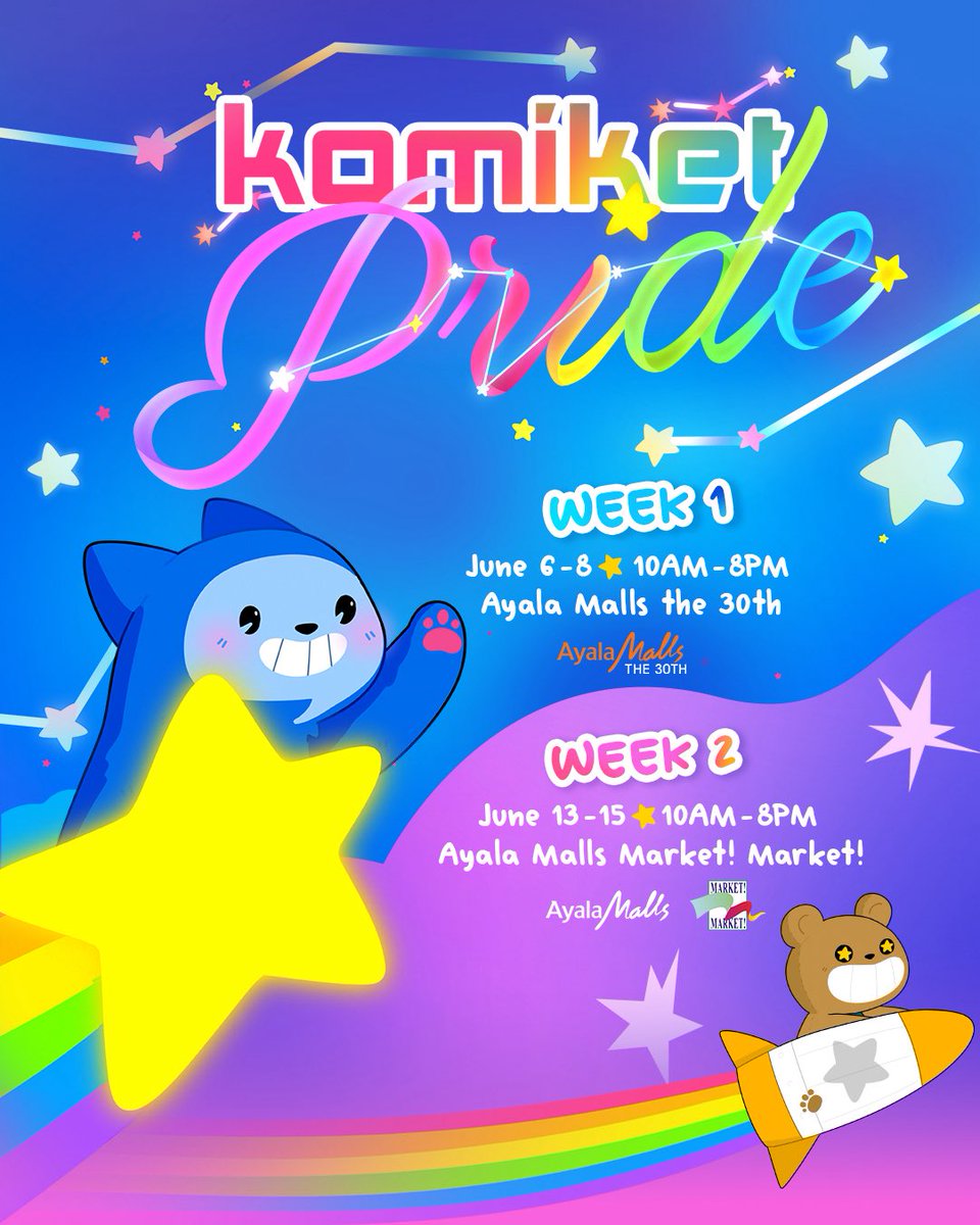 FIND YOUR WAY INTO THE HEART OF PRIDE! 🏳️‍🌈 With three areas of amazing exhibitors, be sure to drop by all 85 tables at Ayala Malls The 30th, 2nd and 3rd flr. Activity Center this June 6-8, 10am-8pm~