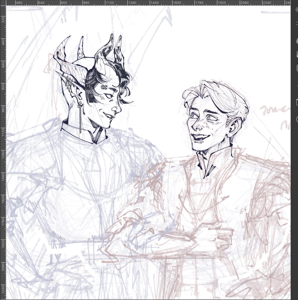 basessilis's tweet image. Happy pride month to all the little gay people in my phone. I’m doing linework again and I’m very rusty