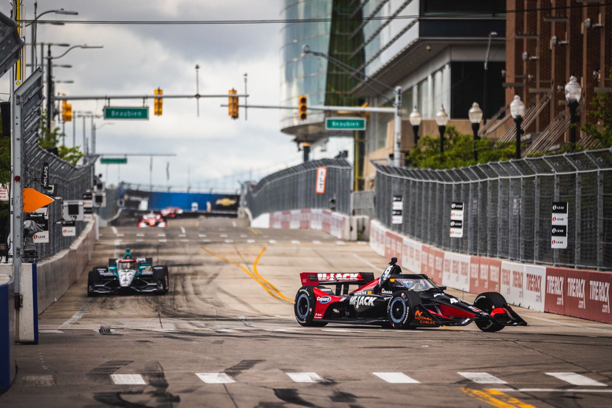 💥 Foster led laps for the first time in #IndyCar last weekend, but a suspension failure ended his stunning Detroit run.

He walked away, showed his speed, and he’s focused on Gateway next.

#LouisFoster #Motorsport #IndyCar #NovaraTechnologies #DetroitGP