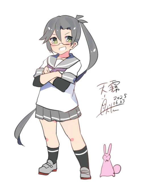 天霧『行くかい?いいよ!』 #艦これ #天霧 #艦これ版深夜の真剣お絵描き60分一本勝負 #艦これ版真剣お絵描き60分一本勝負_20250603