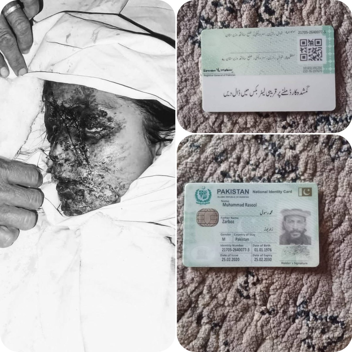پشتونخوا کے پہاڑ اب بارودی قبرستان بن چکے ہیں.
پشتونخوا میں نہ جنگ ہے، نہ دشمن کی فوج، پھر بھی بارود بچھا ہے!شوال میں عمر چیک پوسٹ کے قریب بارودی سرنگ پھٹی، 13 سالہ بچی موقع پر شہید! یہ  بچی صرف اس لیے ماری گئی کیونکہ اس نے "غلط جگہ" قدم رکھا.یہ غلط جگہ اس کا اپنا گاؤں تھا، اپنی